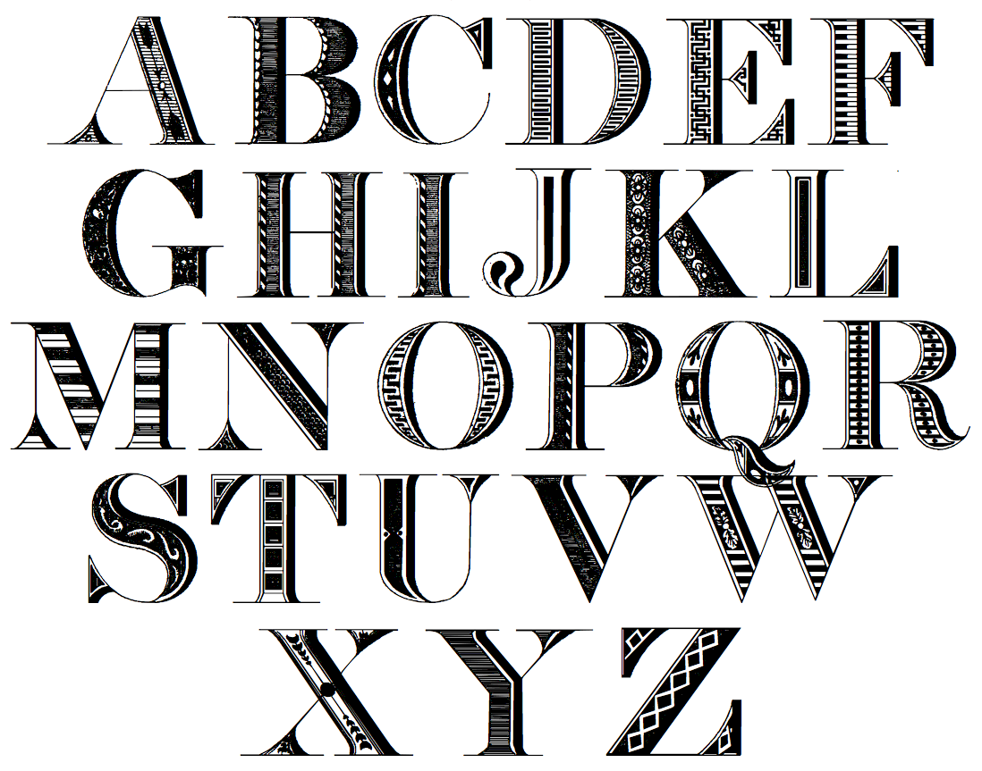 Shaded Letters Tattoo Fonts - wide 4