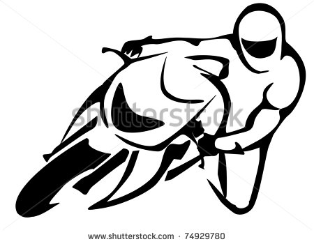 14 Motorcycle Rider Vector Drawing Images