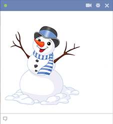 Snowman Icon for Facebook