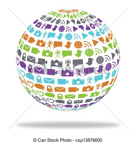 Social Media Technology Clip Art