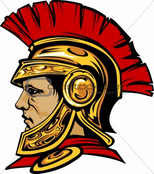 Spartan Trojan Mascot Vector