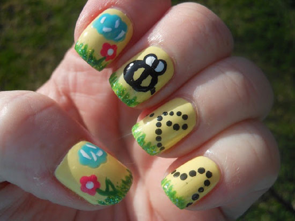 Spring Acrylic Nail Art Designs