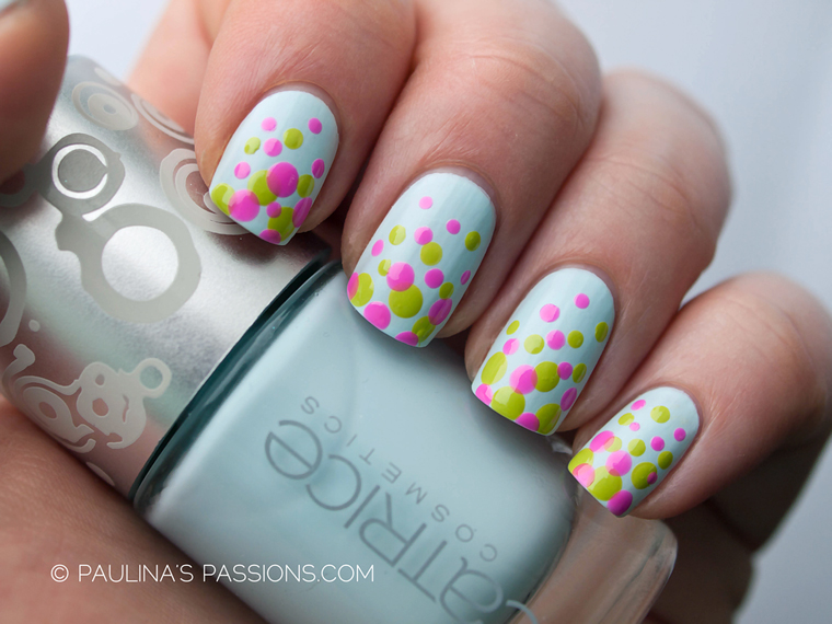 Spring Polka Dot Nail Designs