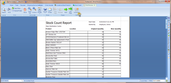 Stock Inventory Count