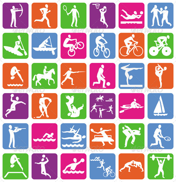 Summer Olympic Sports Icons