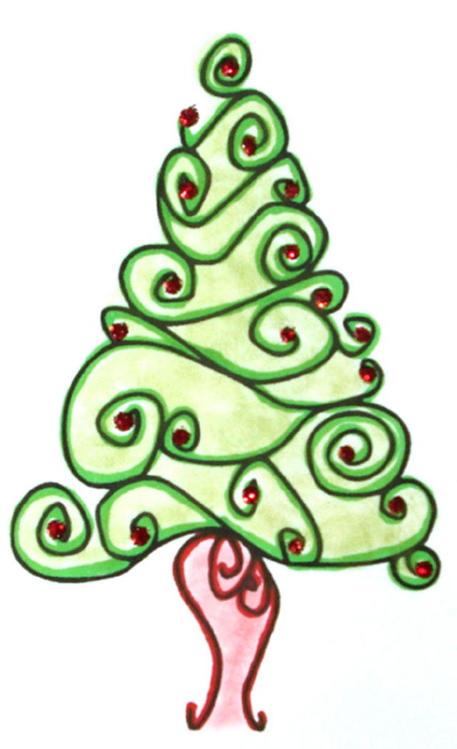 Swirl Christmas Tree