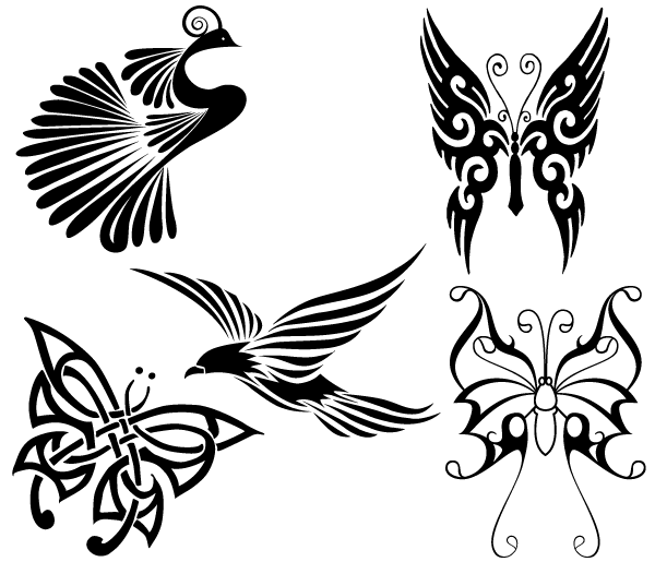 Tribal Bird Clip Art