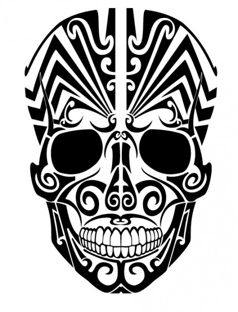 Tribal Skull Tattoo Designs