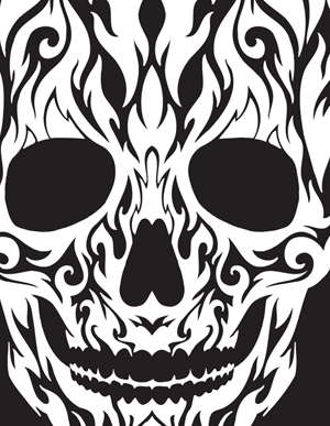 Tribal Skull Vector Art