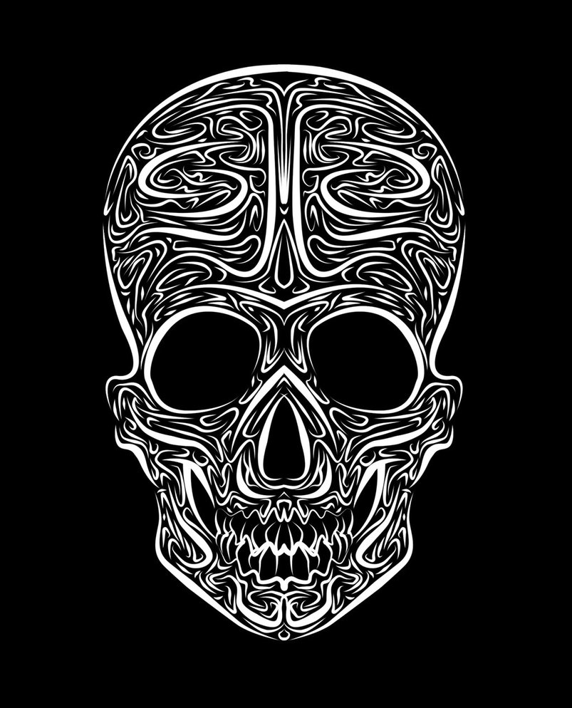 Tribal Skull Vector Art