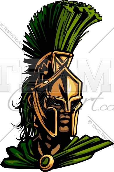 Trojan Mascot Clip Art