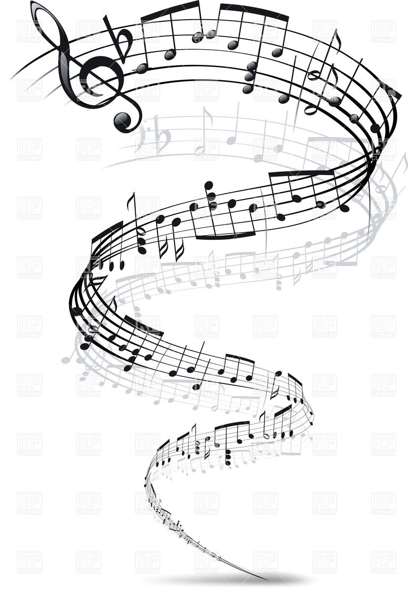 Twisted Music Notes