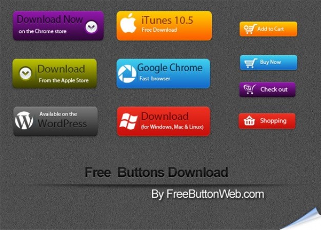 Vector Buttons Free Download