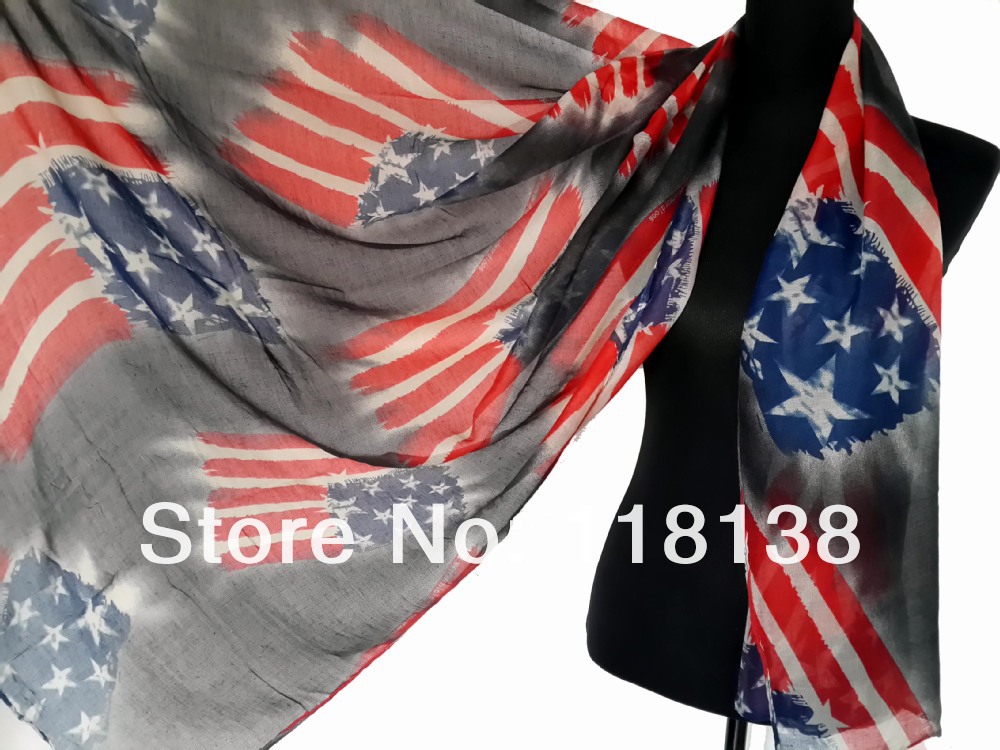 Vintage American Flag Scarf