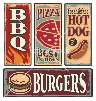 Vintage Fast Food Signs