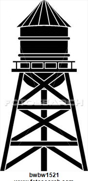 Water Tower Clip Art