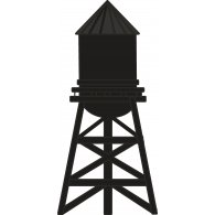 Water Tower Vector Art