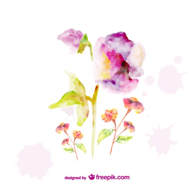 Watercolor Flower Graphics Free