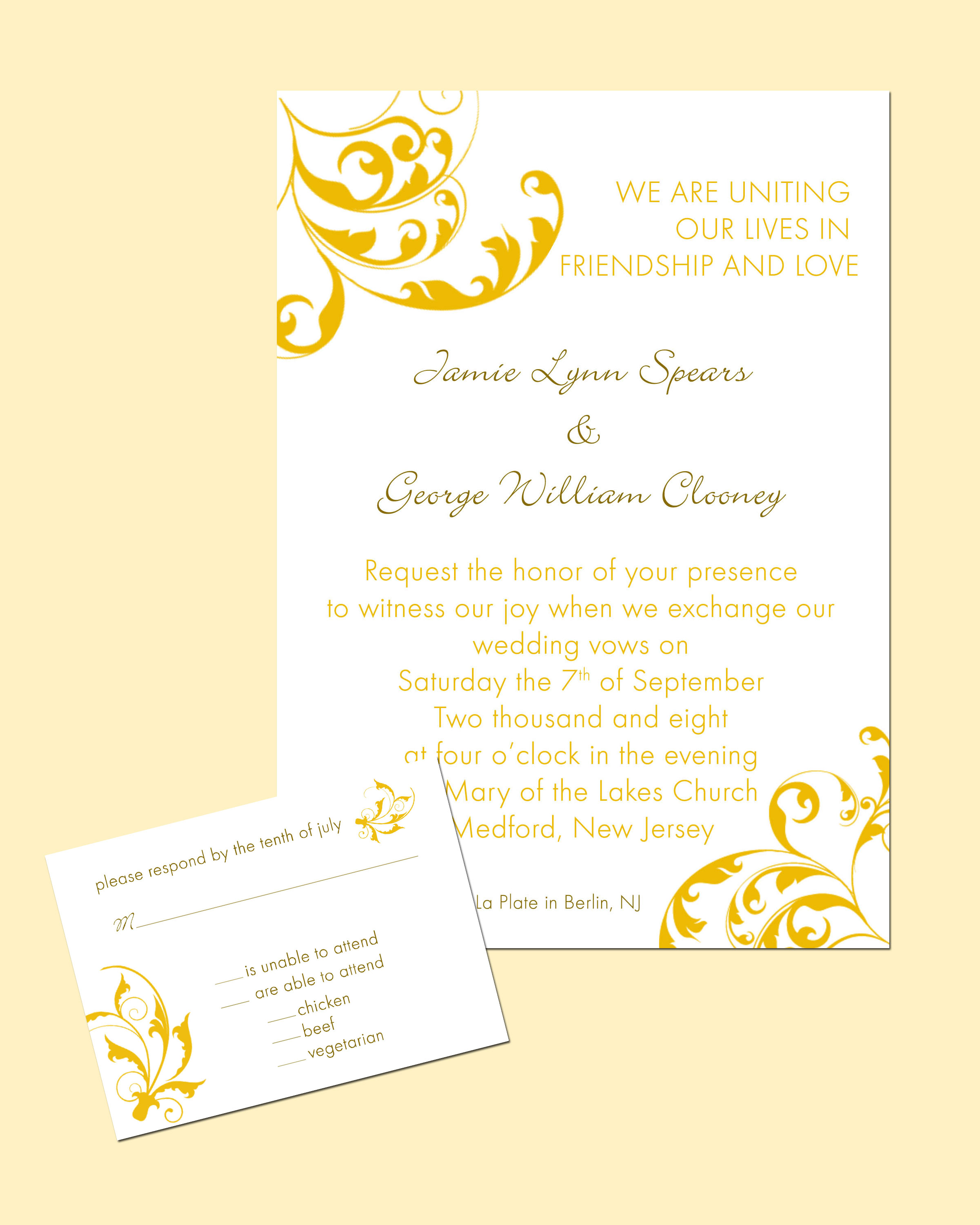 Wedding Invitation Card Design