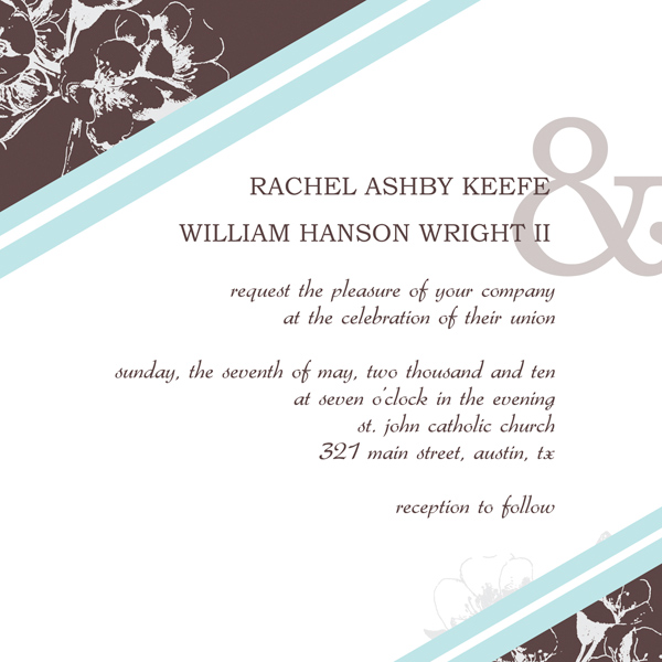 Wedding Invitation Wording Templates