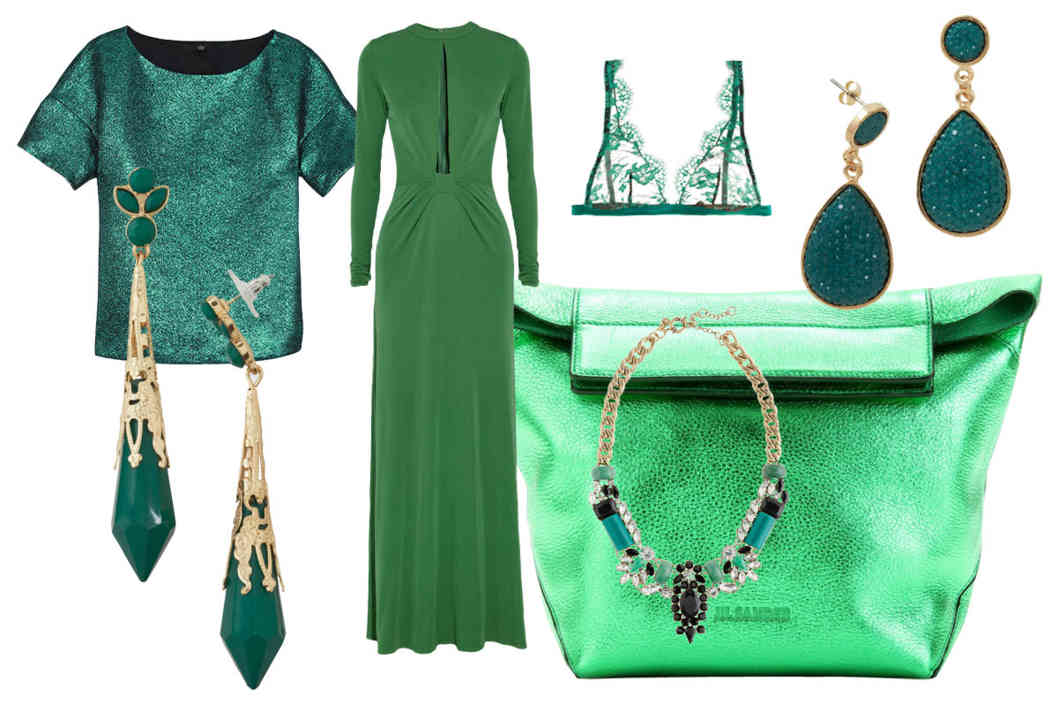 What Color Jewelry to Wear with a Emerald Green Dress