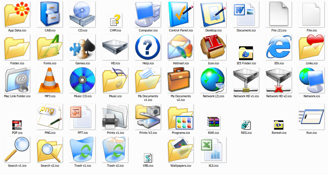 Windows XP Icons