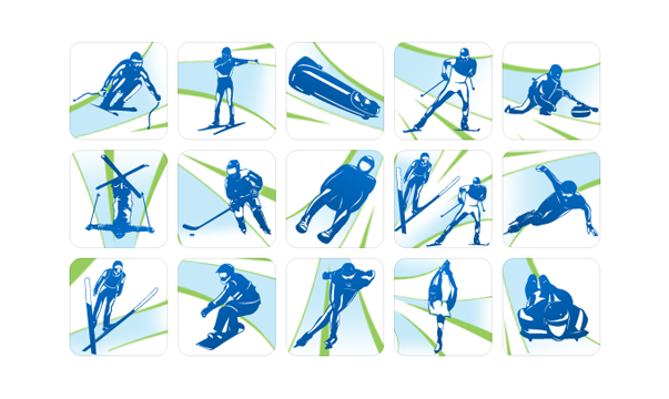 Winter Olympic Event Icons