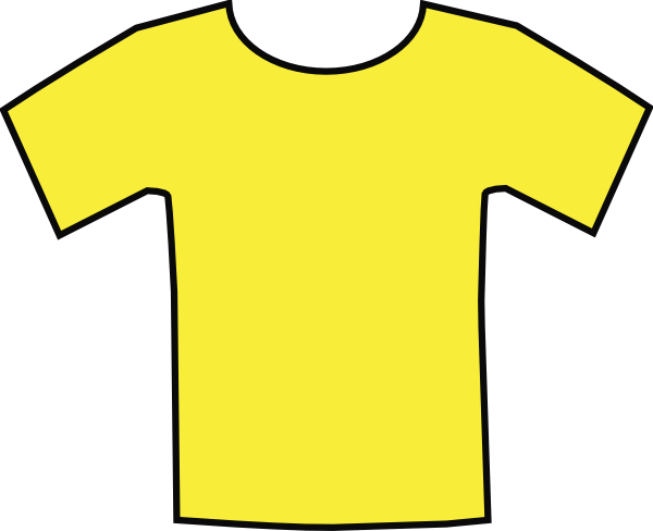 Yellow T-Shirt Clip Art