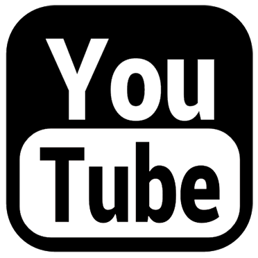 YouTube Logo Black and White