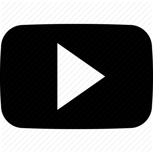 YouTube Logo Icon Black