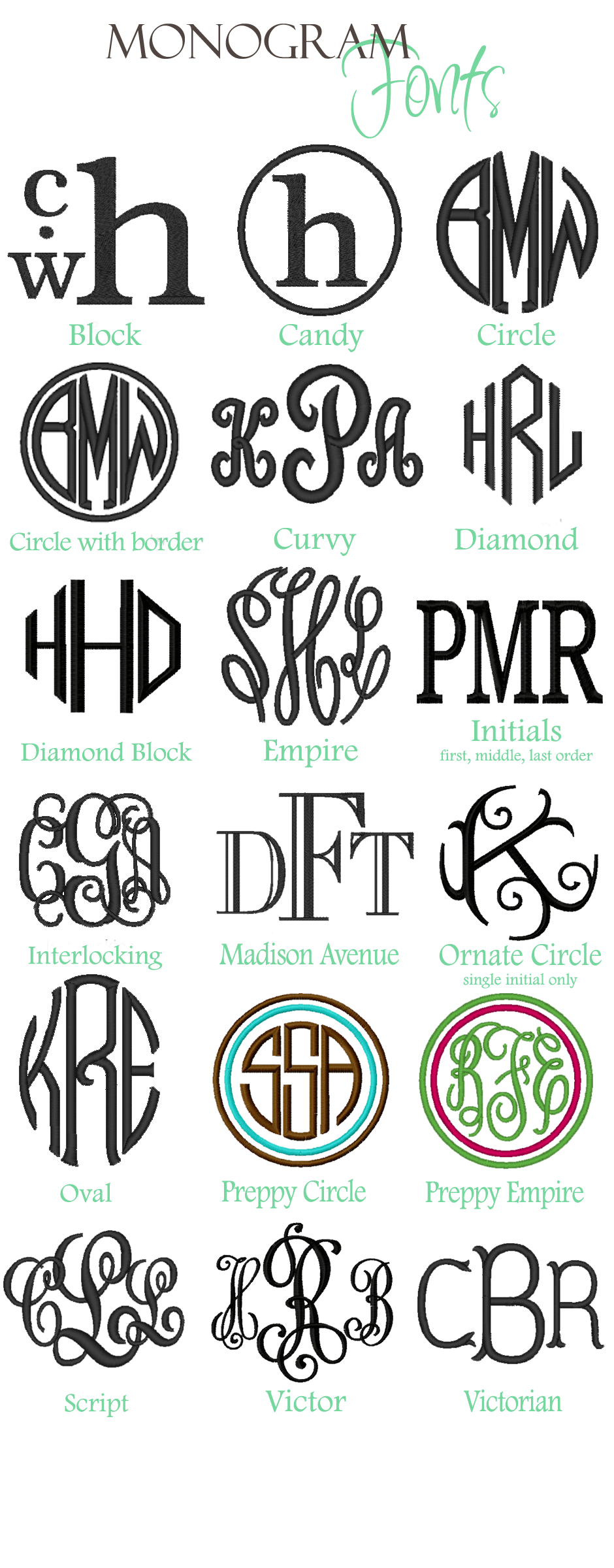 & Monograms Font Styles & Monograms Font Styles