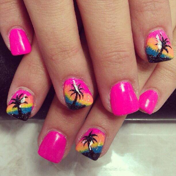 2015 Summer Beach Nail Designs