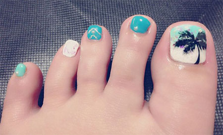 2015 Summer Toe Nail Art Designs