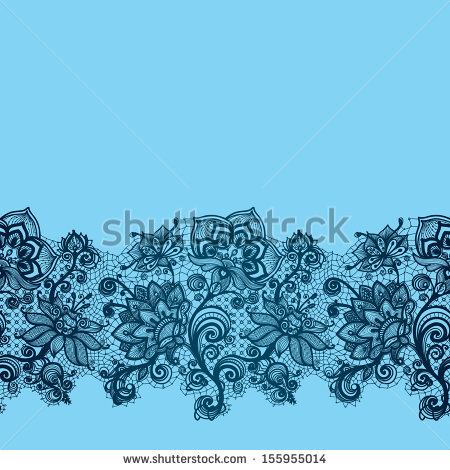 Abstract Pattern Lace Ribbon Flowers