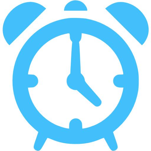 Alarm Clock Icon Black