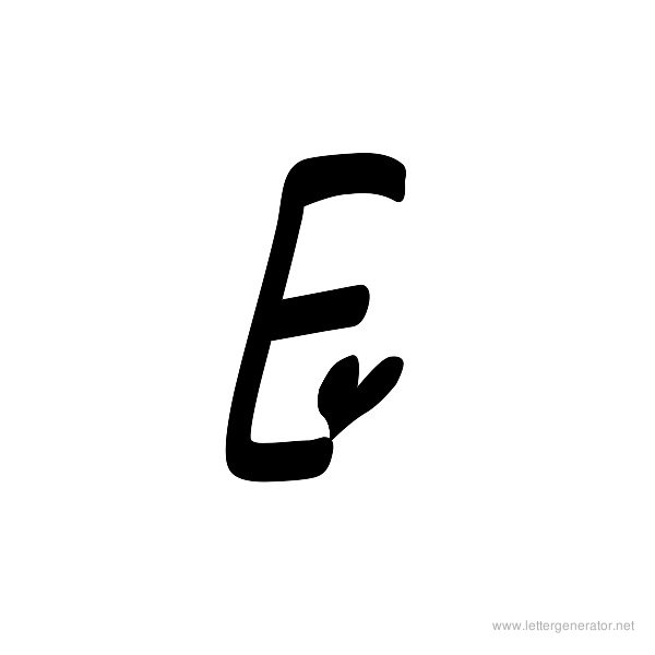 10 Letter E Fonts Images