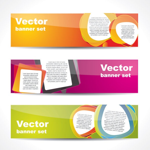 Banner Shape Vector Free Download