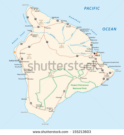 Big Island Hawaii Map Big Island Hawaii Map