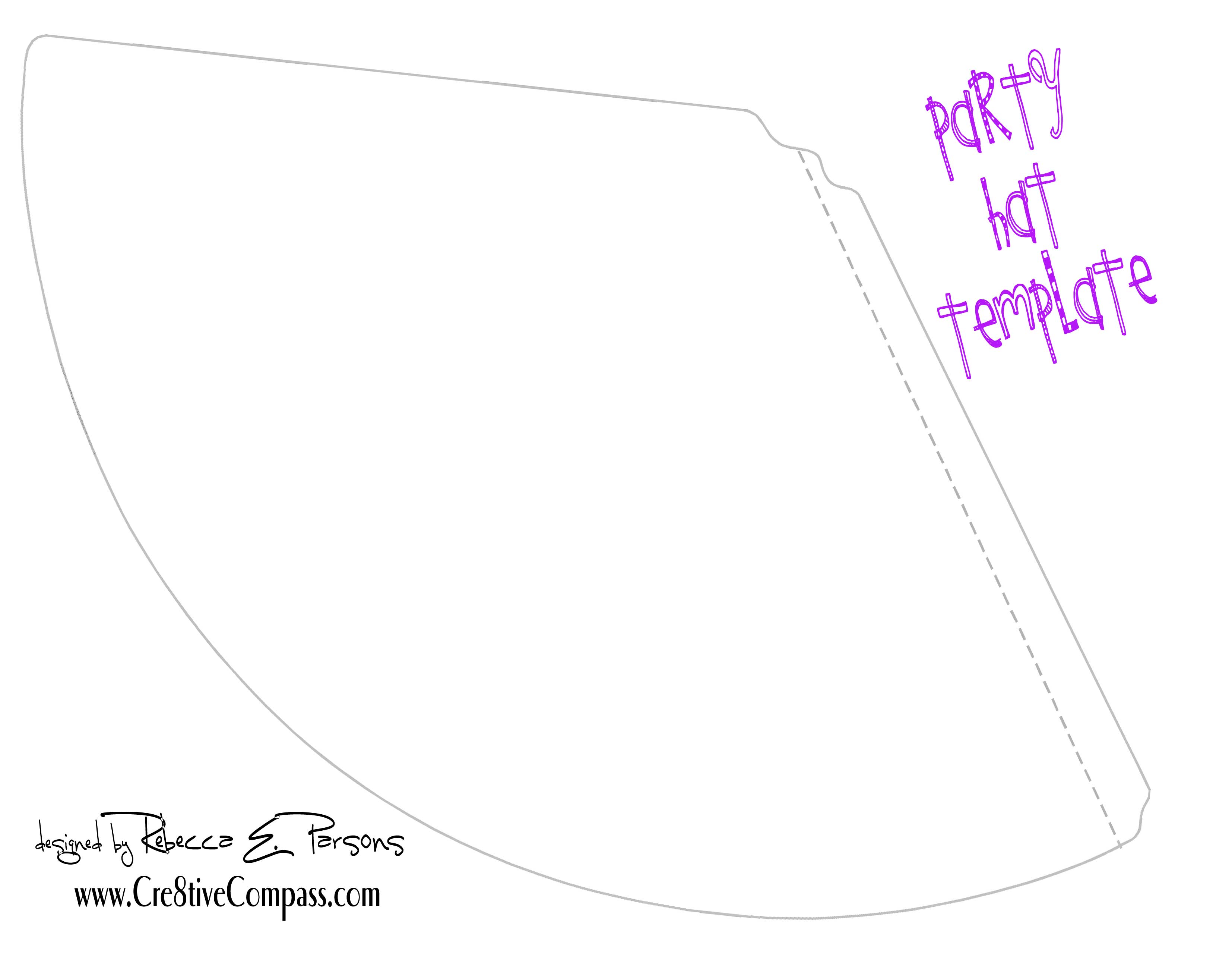 Birthday Party Hat Template Printable