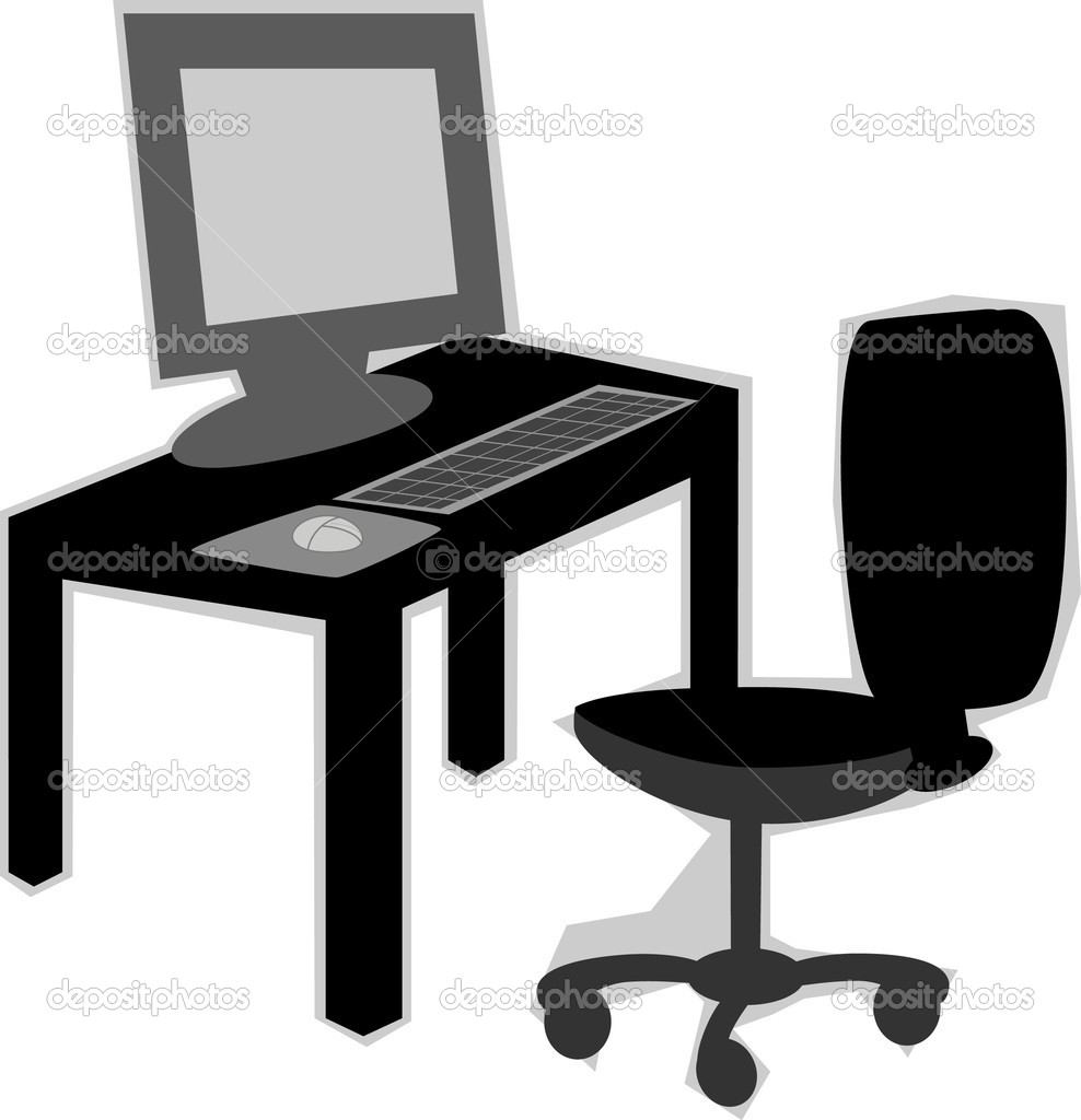 Black and White Office Desk Chair