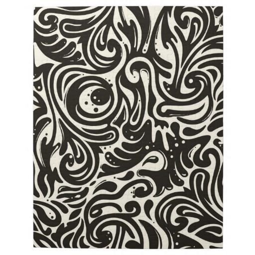 Black and White Swirl Pattern