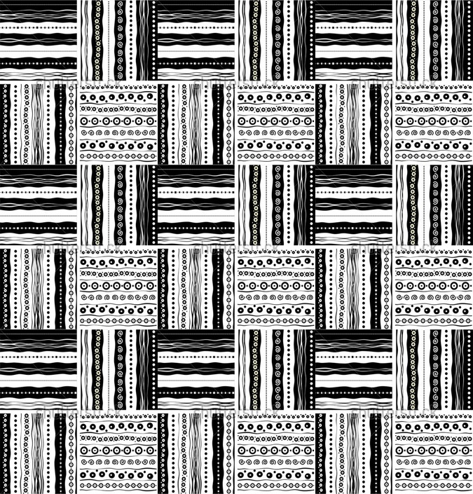 Black and White Vector Patterns