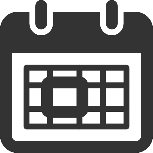Black Calendar Icon