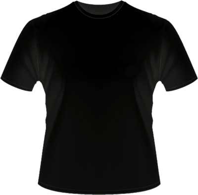 Black T-Shirt Template PSD