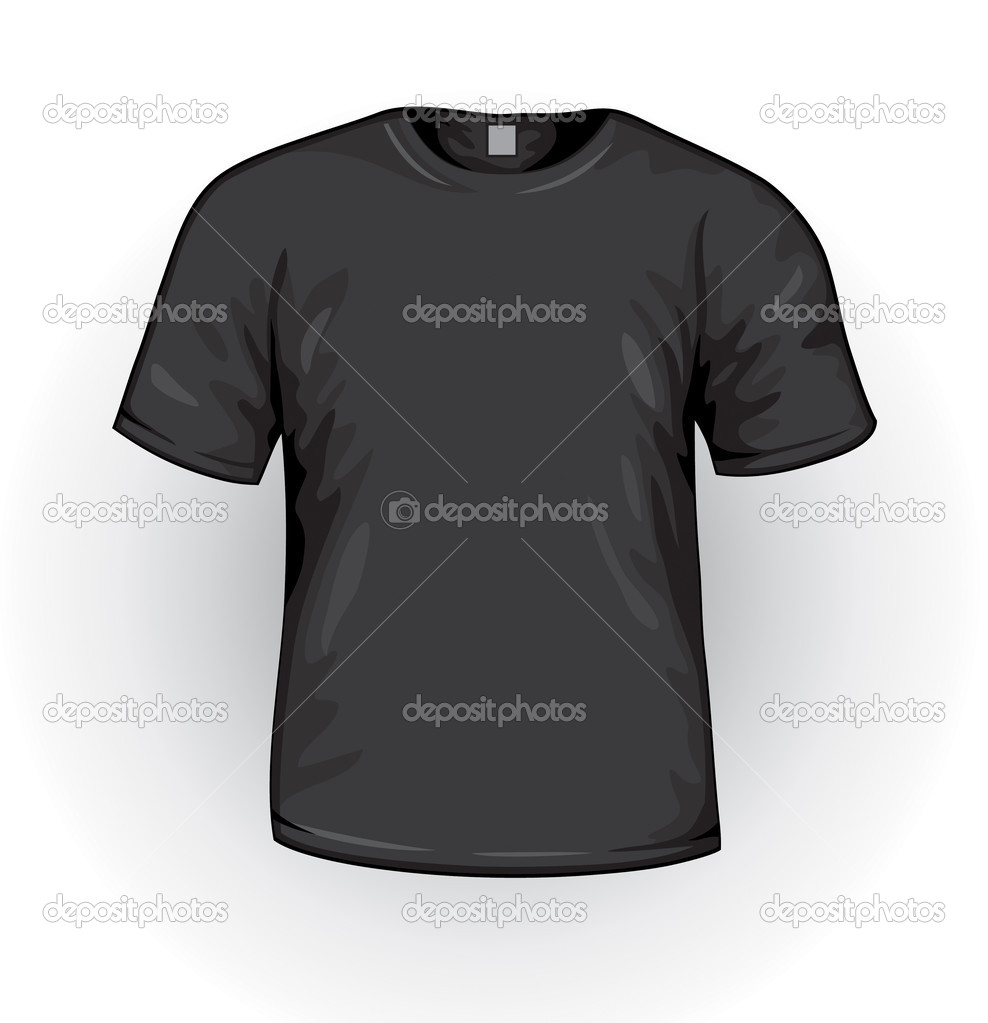 Black T-Shirt Vector Design