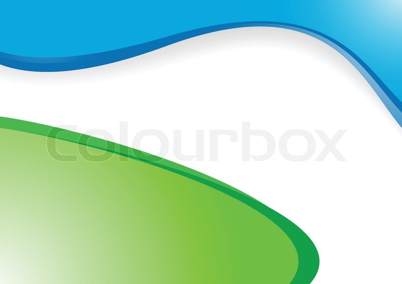 Blue and Green Vector Clip Art
