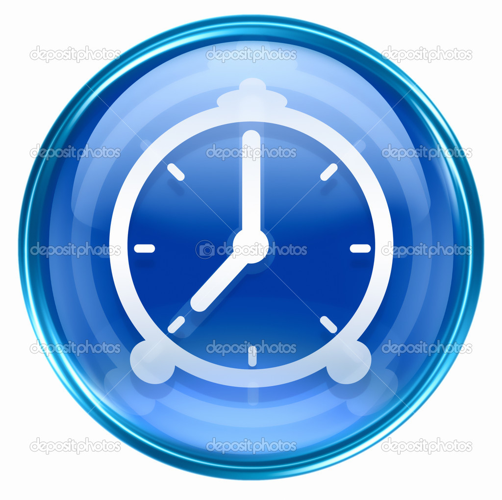 Blue Clock Icon Facebook