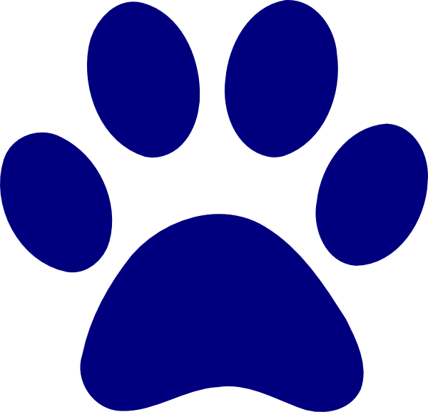 Blue Paw Print Logo
