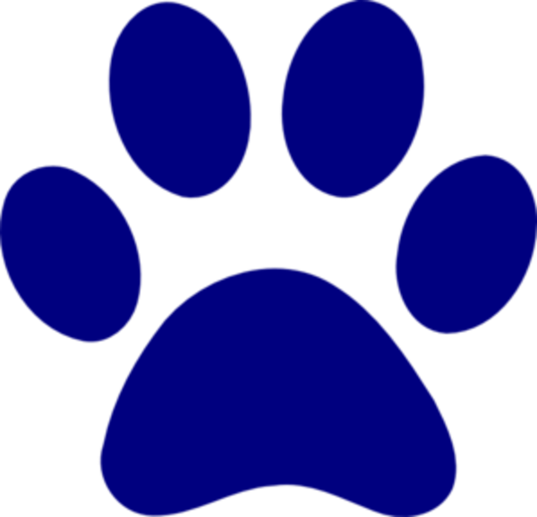 Blue Paw Print Logo