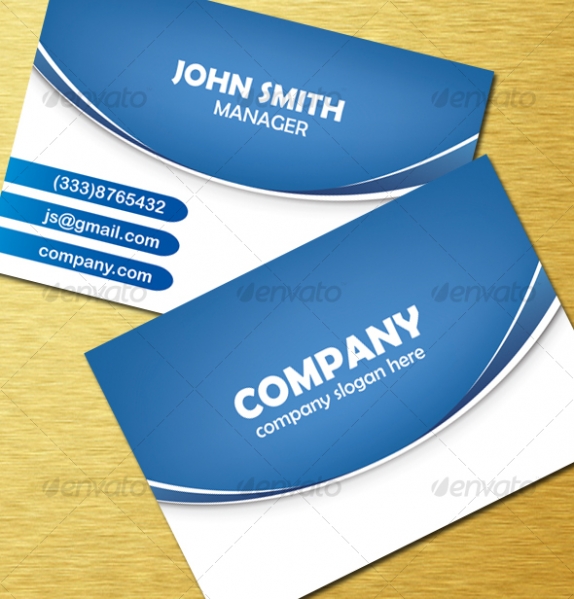 Blue Vector Business Cards